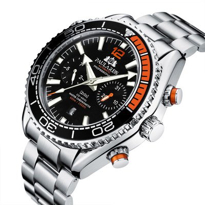 PAULAREIS automatic mechanical luminous solid steel belt multifunctional watch for men AUTOMATIC WATCH