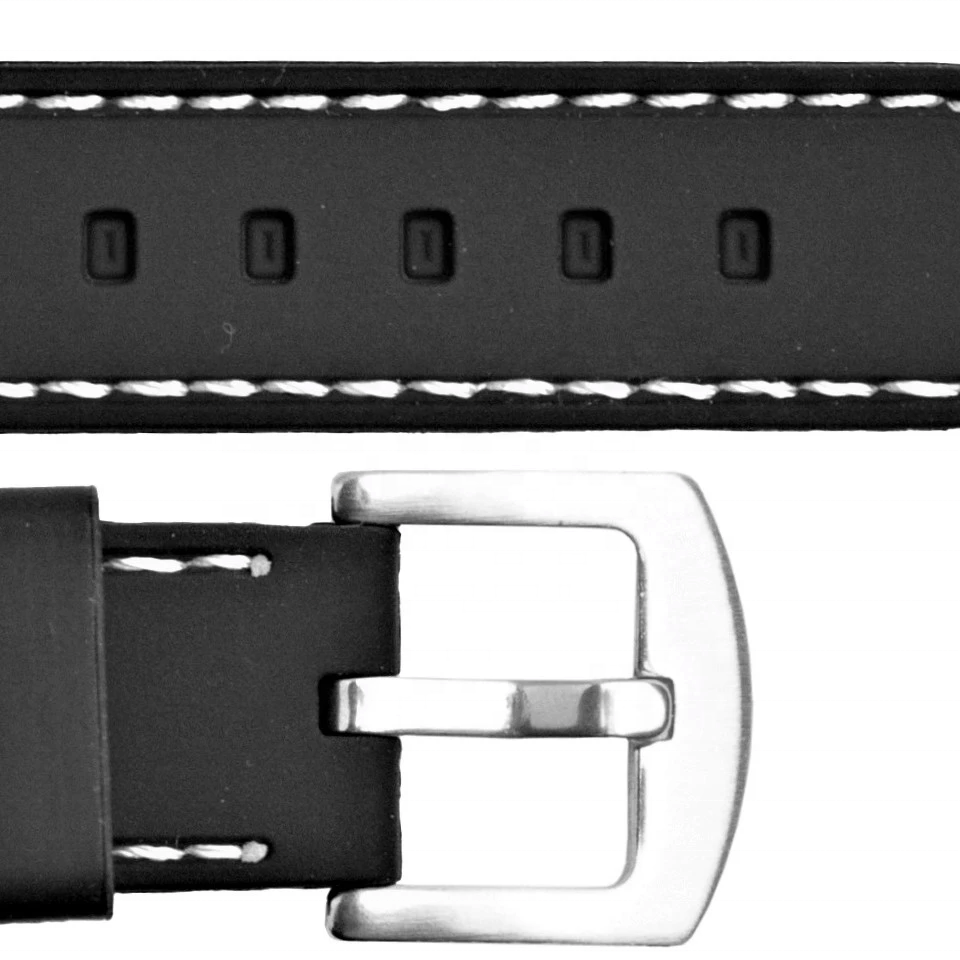JD003 White Silicone Watch Bands Bracelet Water-Resistant Wristbands with 18-26mm Sizes Smart Watch Straps with 20mm 22mm Sizes