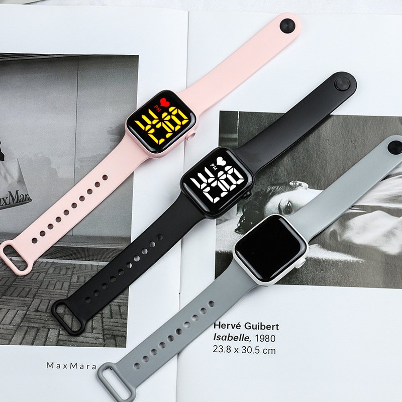 Touch Screen Waterproof Watches Sports Silicone Band Electronic hombre reloj led digital Watch for Men