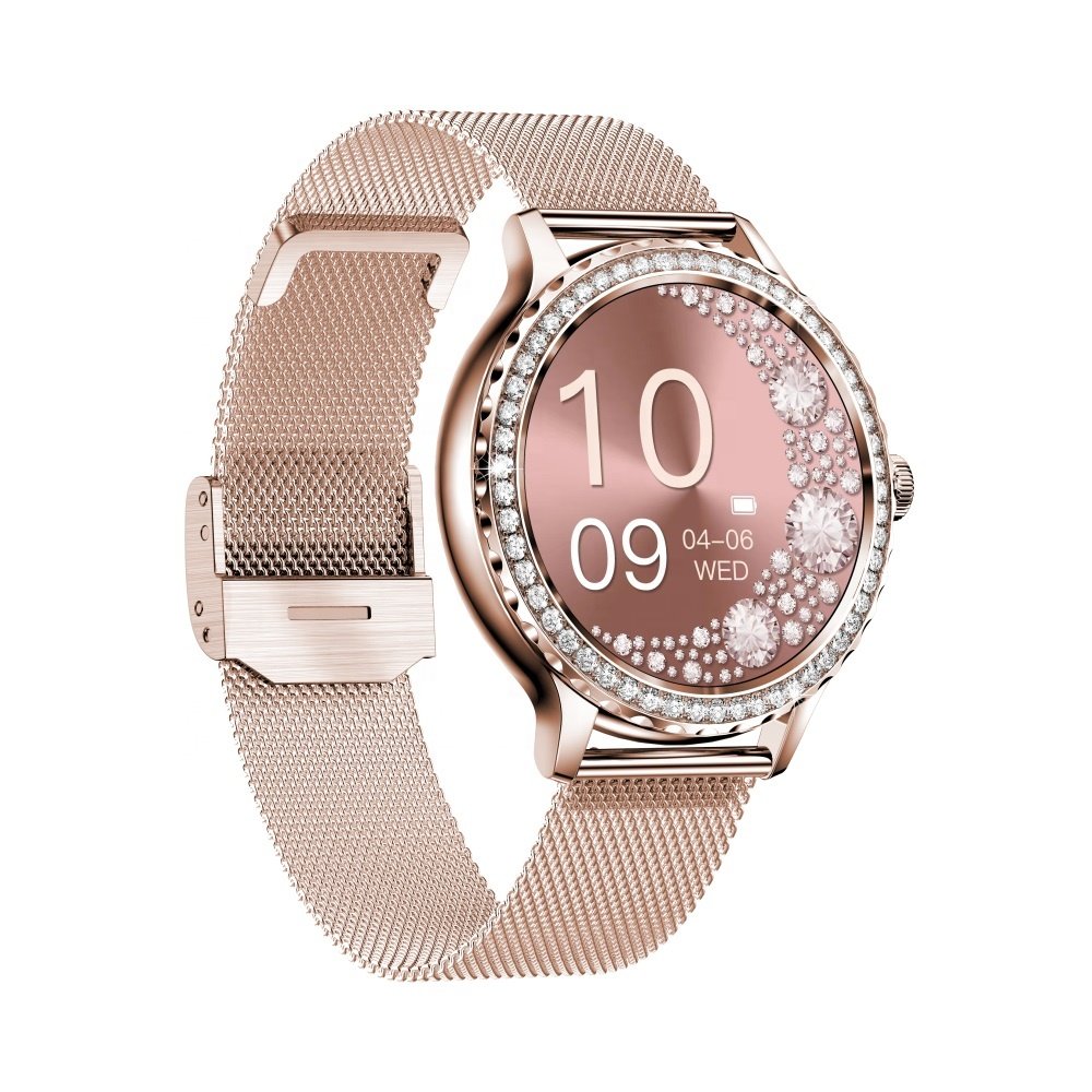 NX19 Ladies Smart Watch Women 2023 1.3" IPS Round Dial Sport BT Call Fitness Tracker Heart Rate Smartwatch for Android IOS