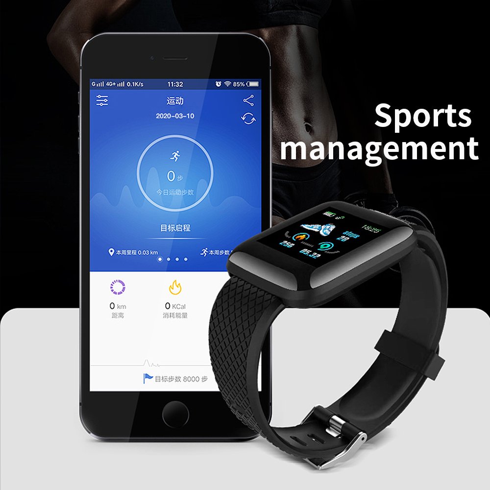 2022 fashion 116 Plus D13 Android Sports Heart Rate Sleep Monitoring IP67 Waterproof Smart Watch