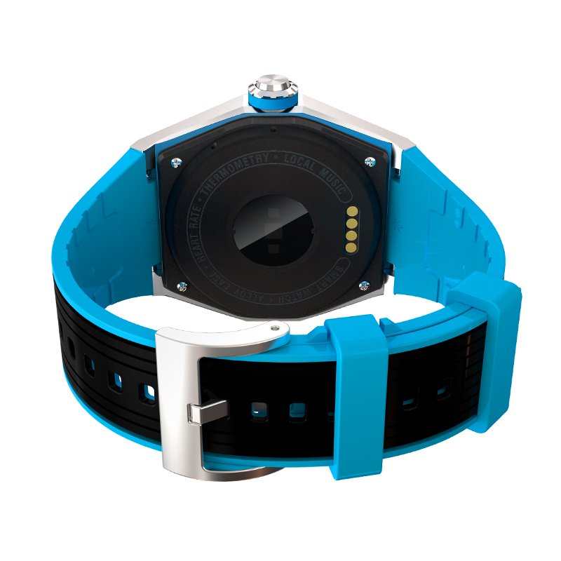 Full Round Screen Sports Smart Watch 2022 Metal Case Watch Black Fitness Clock Blue Radio Metal Sports Watch