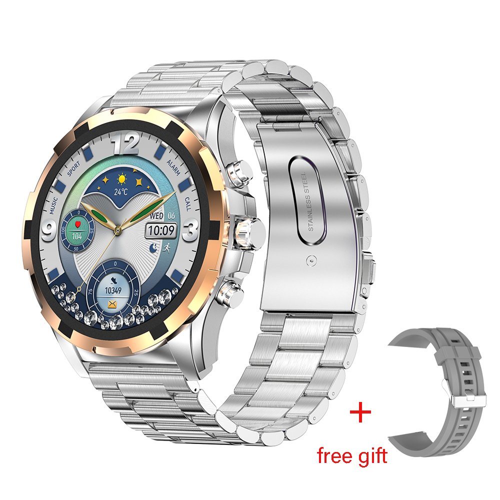 2024 HK98 1.43Inch Amoled Smart Watch AI Voice Assitiant NFC Blood Oxygen BT Call NFC Health Fitness Smartwatch for Men
