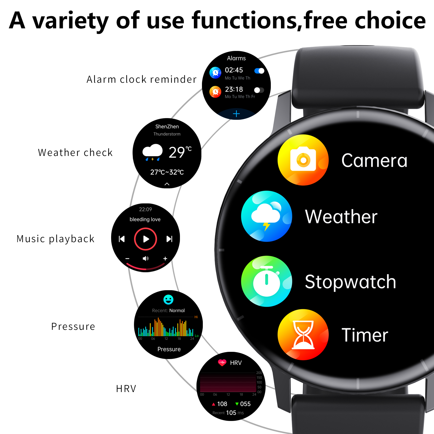 1.41" Full Round HD Screen ECG Smart Watch F67 Pro Sleep Monitoring Smartwatch Stress Monitoring Fitness Tracker smartwatch