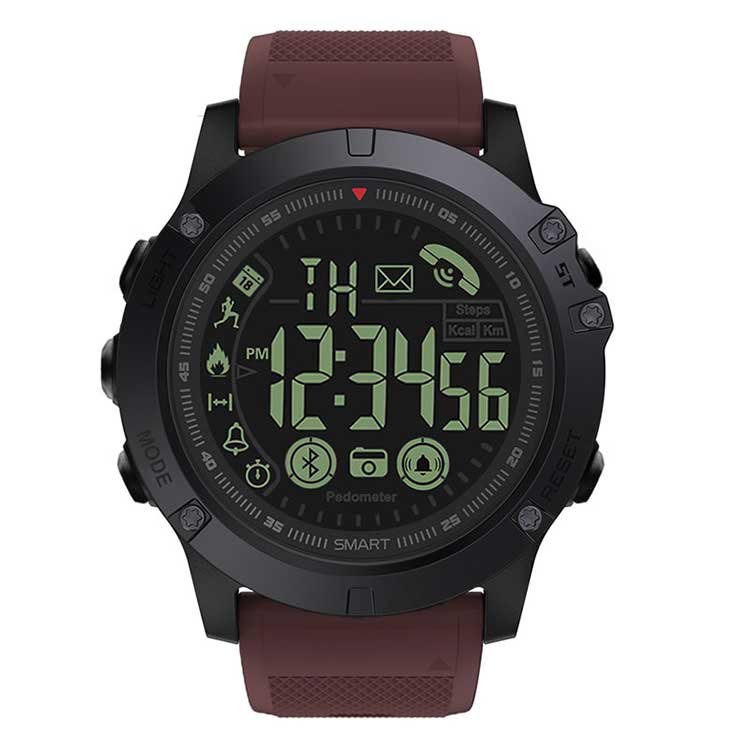 China 5ATM Outdoor Men ios Smart Watch Rugged Fashion Big Screen Round Smartwatch