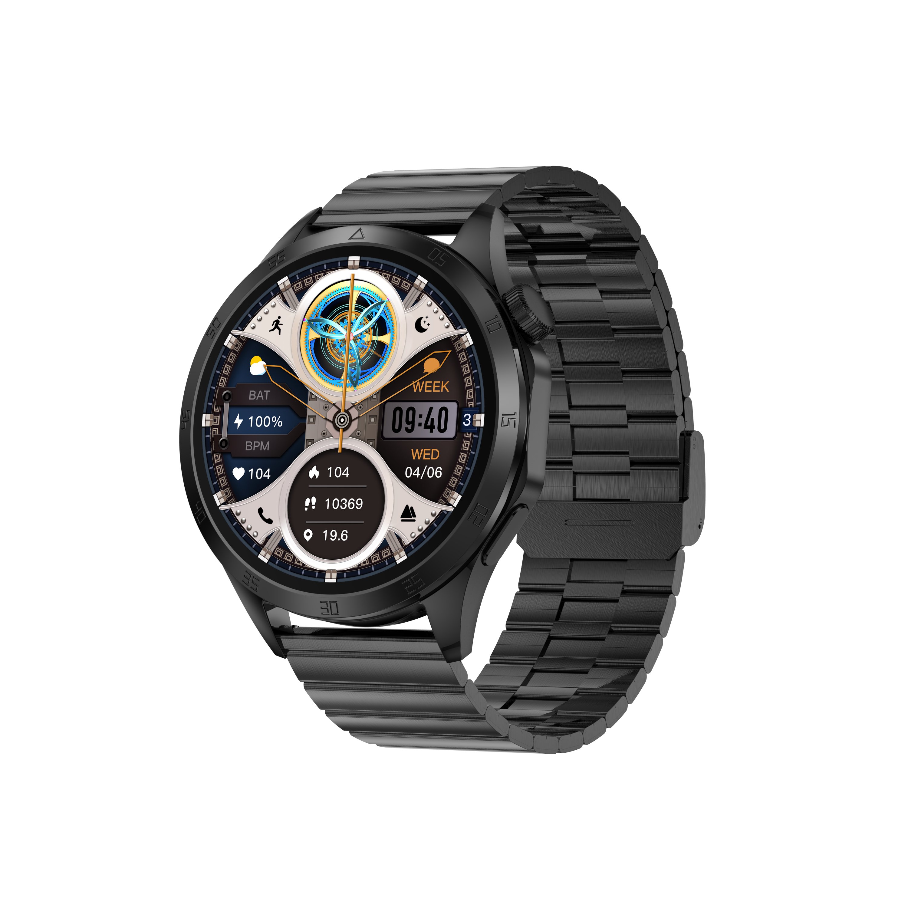 New Fashion Smartwatch watch 4 pro Max 1.5inch With STEEL STRAP BT Calling Fitness Sport Tracker For women men sports watch