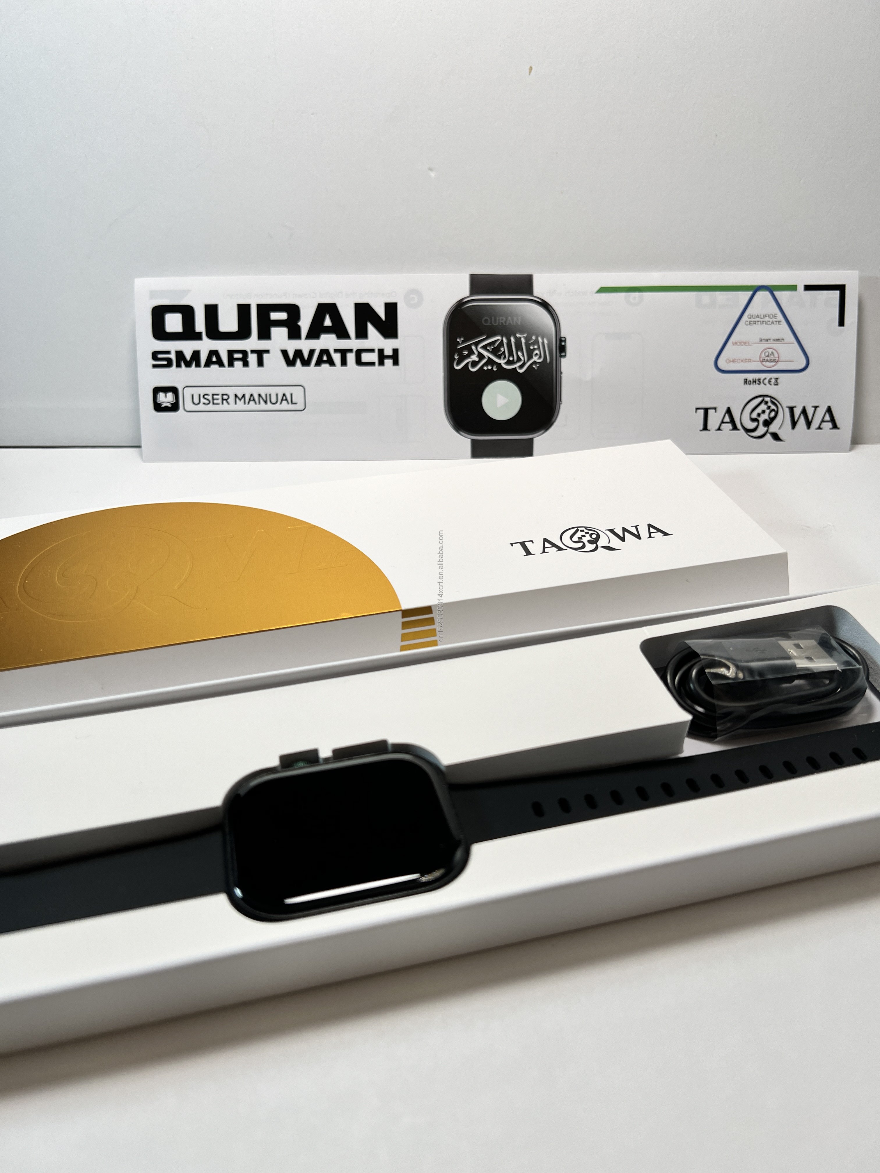 TAQWA Quran Al-Quran Smart Watch 2024 IP68 Waterproof 100+ Customized Wallpapers SmartWatch Health Monitoring Bluetooth Call