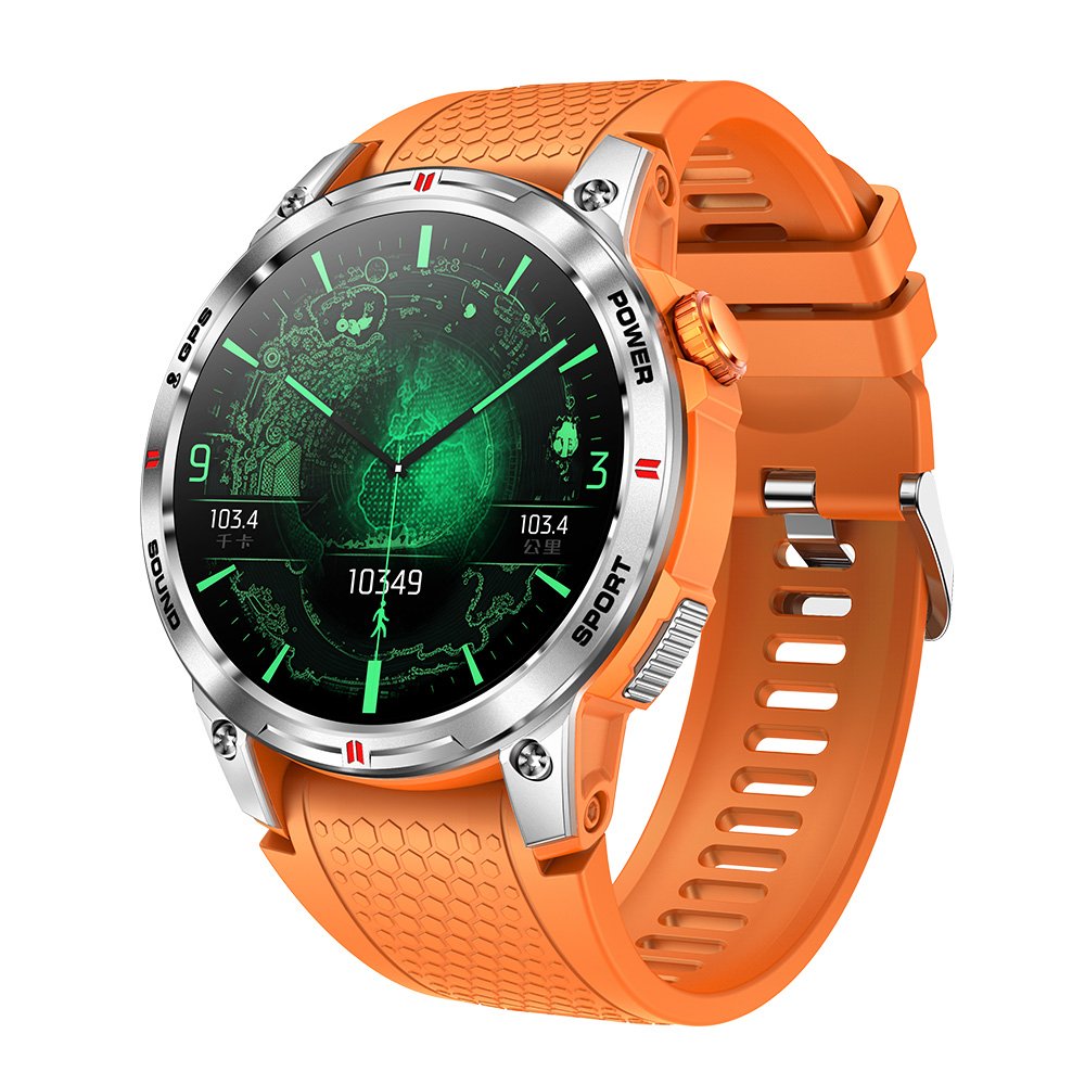 NX18PRO GPS Smart Watch BT Call Compass Heart Rate Blood Oxygen AMOLED Screen Outdoor Sports Waterproof Smartwatch for Men