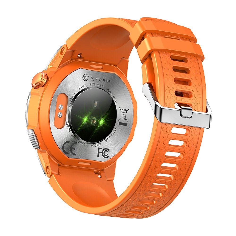 NX18PRO GPS Smart Watch BT Call Compass Heart Rate Blood Oxygen AMOLED Screen Outdoor Sports Waterproof Smartwatch for Men