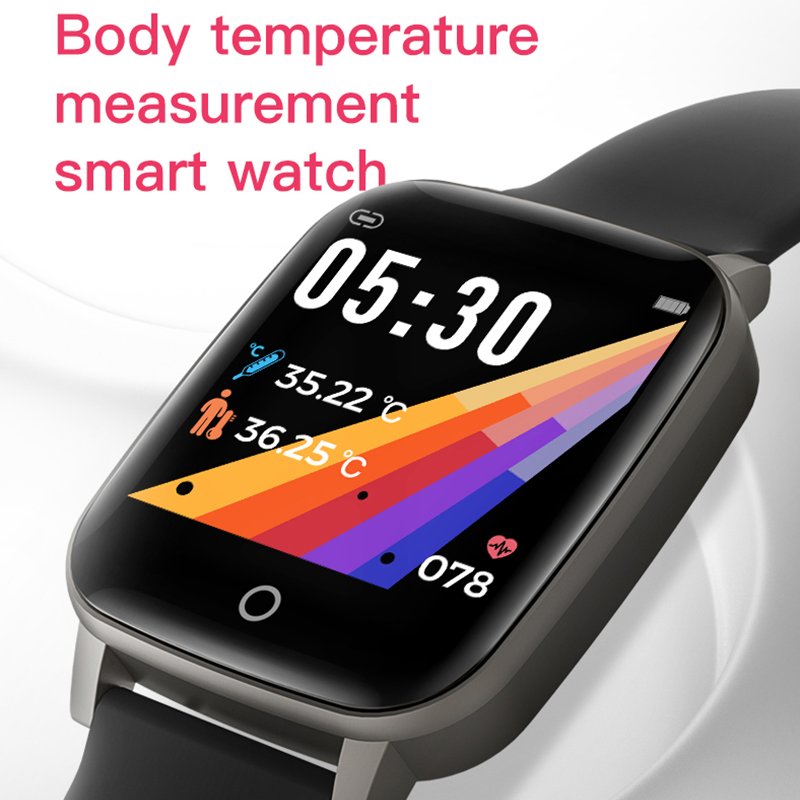 2020 Fashion Temperature and Heart Rate Android Smart Watch Band For Fitness Tracker Sport Smart Bracelet Health Watches