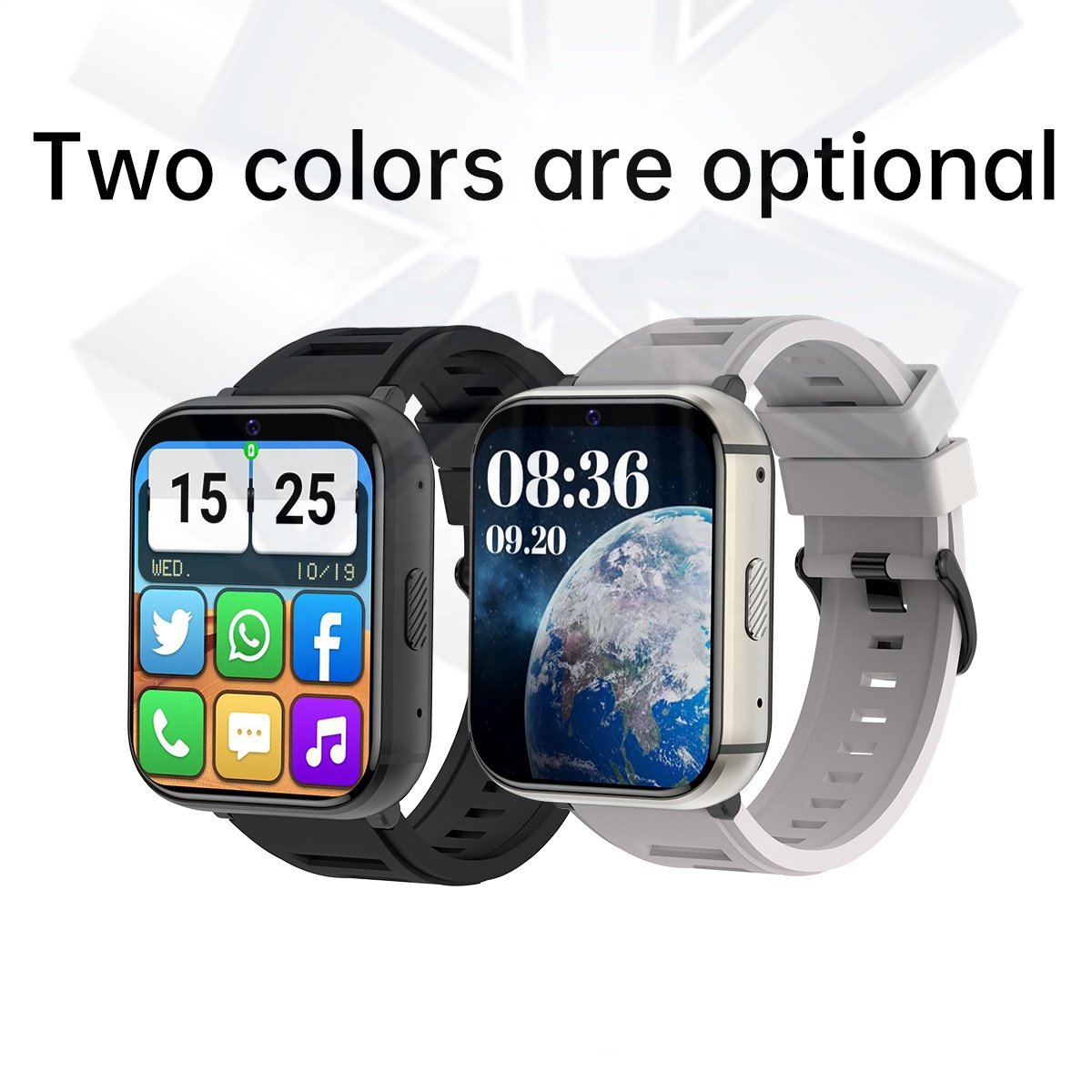 2023 Android Smart Watch 4G with 2.08 Inch Full Round Large Screen SIM Card Slot 4GB RAM 64GB ROM WiFi GPS 4G Smart Watch Q668