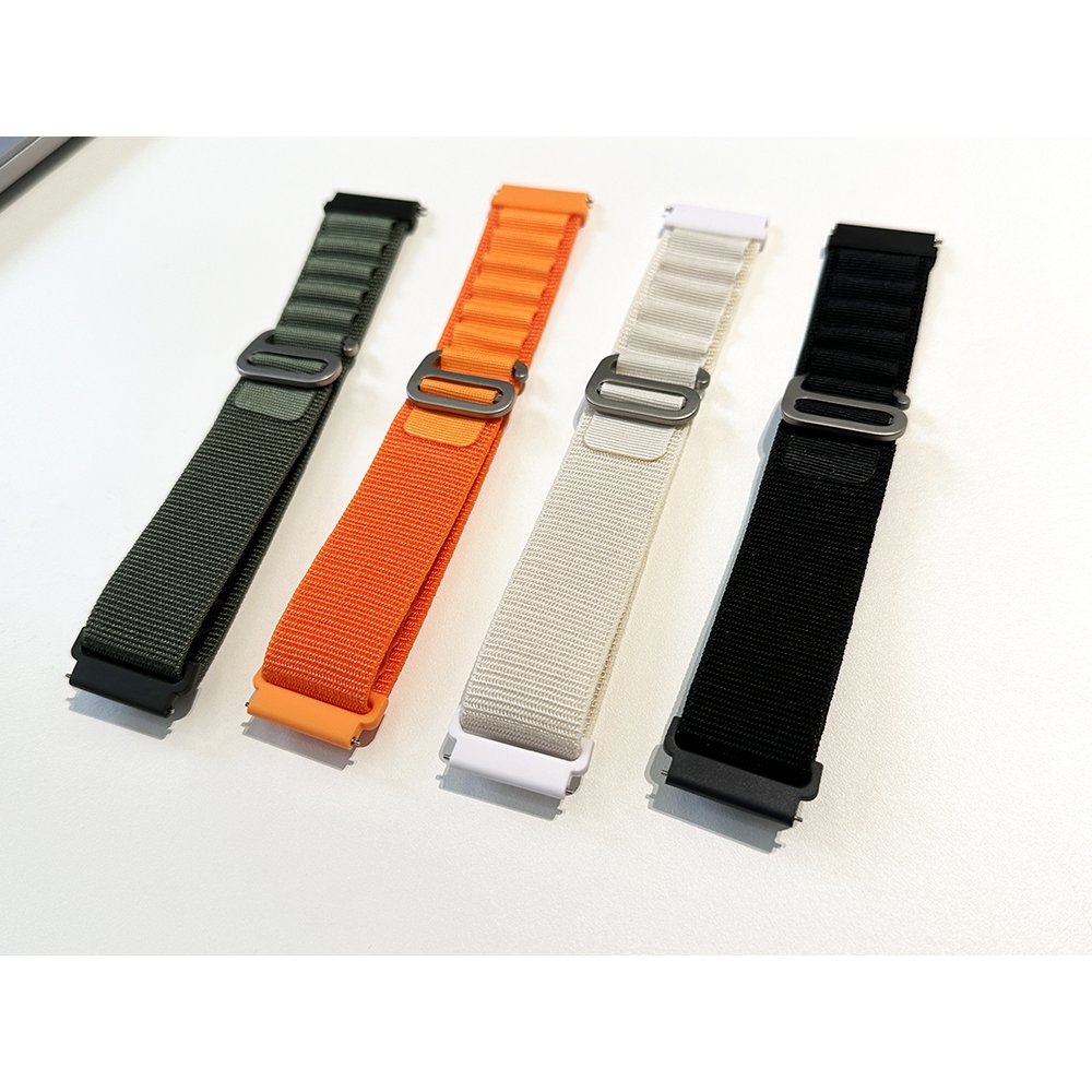 22mm 20mm Woven Fabric Smart Watch Band Alpine Loop Nylon Straps for Samsung Galaxy Watch 6 5 4 3 Huawei GT4 GT3 Smart Watches