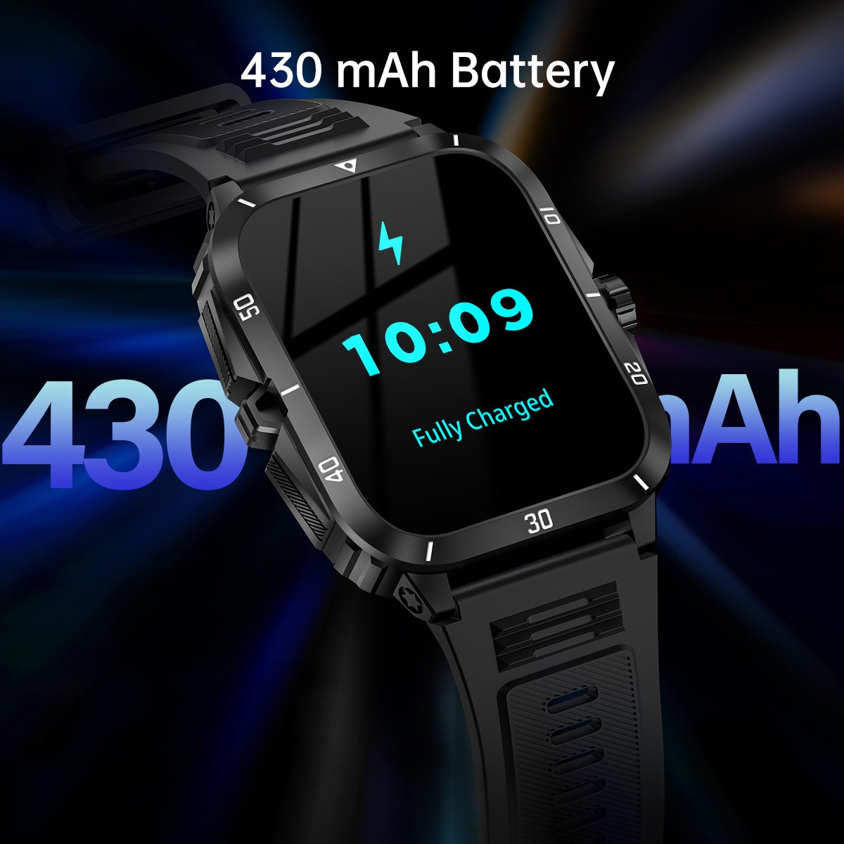 SENBONO KT71 SmartWatch Men 1.96''HD Screen Answer Call Sport blood pressure 430mAH battery 3ATM Waterproof Outdoor Smart watch