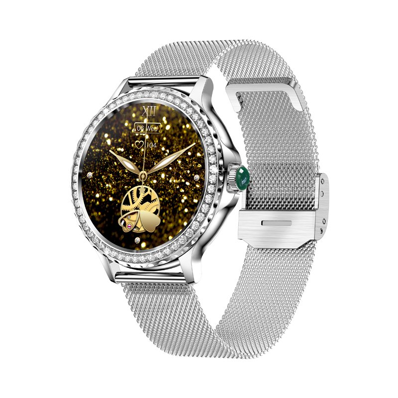 NX19 ladies smart watch for women diamonds bt call double straps heart rate Reloj smartwatch 2024
