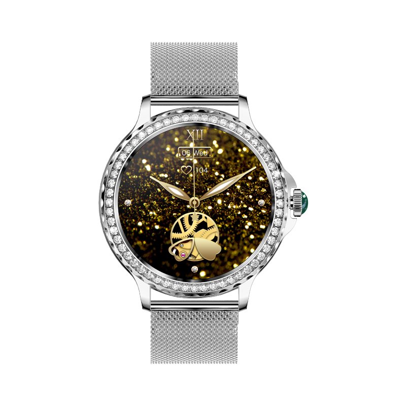 NX19 ladies smart watch for women diamonds bt call double straps heart rate Reloj smartwatch 2024