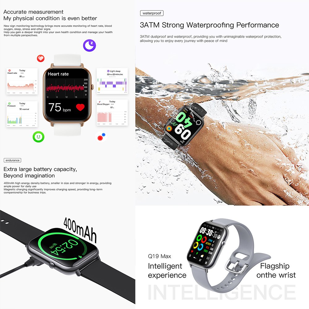 Branded smartwatch watches manufactured OEM wristwatch Q19 MAX smart bracelet sports relojes smart watch Q19 MAX