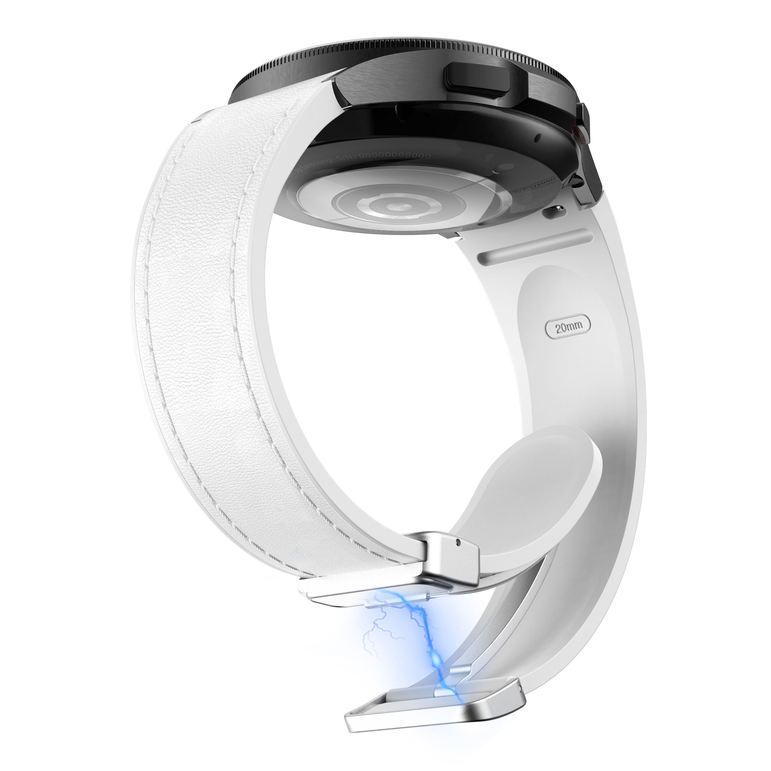 Leather Magnetic Fashion New Breathable Watch Bracelet Smart Watch Suitable For Samsung Watch 4/5/6/7 Series Silicone Wristband