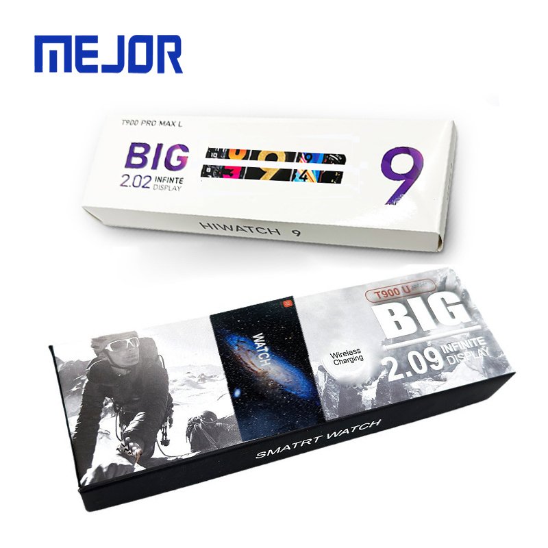 Latest Big L display smartwatch T800 promax series 9 wireless watches T900 Pro Max smart watch 2024