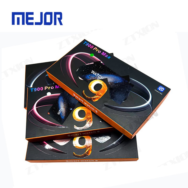 Latest Big L display smartwatch T800 promax series 9 wireless watches T900 Pro Max smart watch 2024
