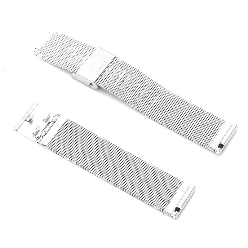 18mm 20mm 22mm stainless steel metal mesh milanese buckle replacement smart watch band strap for Samsung galaxy watch for Huawei