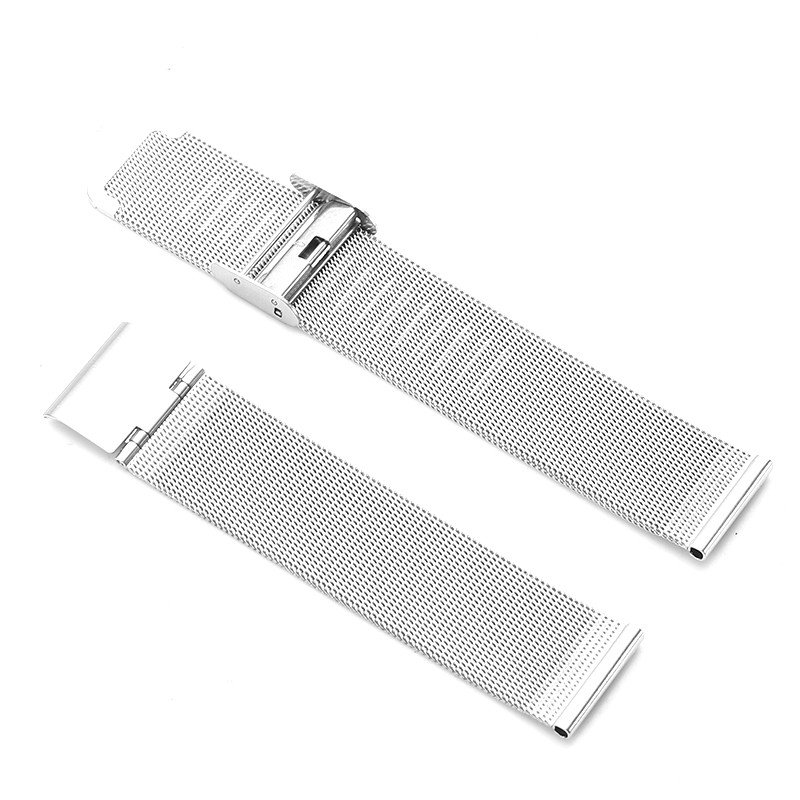18mm 20mm 22mm stainless steel metal mesh milanese buckle replacement smart watch band strap for Samsung galaxy watch for Huawei