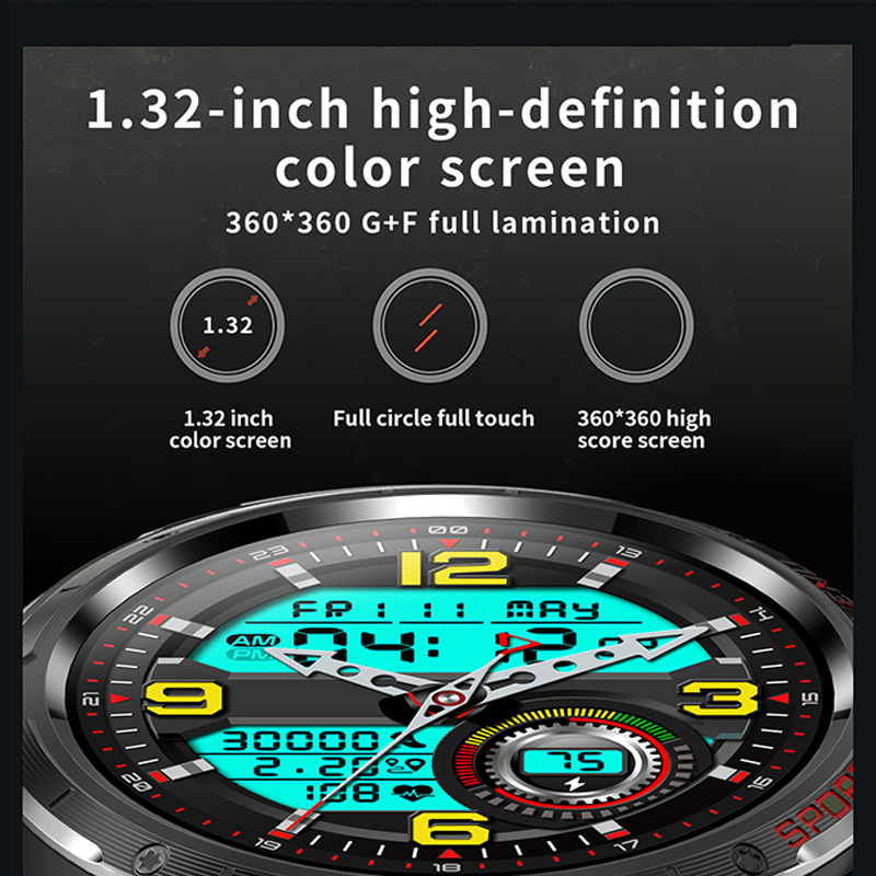 Smart Watch IOS Android Men Women Sport Watch Pedometer Fitness Bracelet Watches BT Call Waterproof With Blood