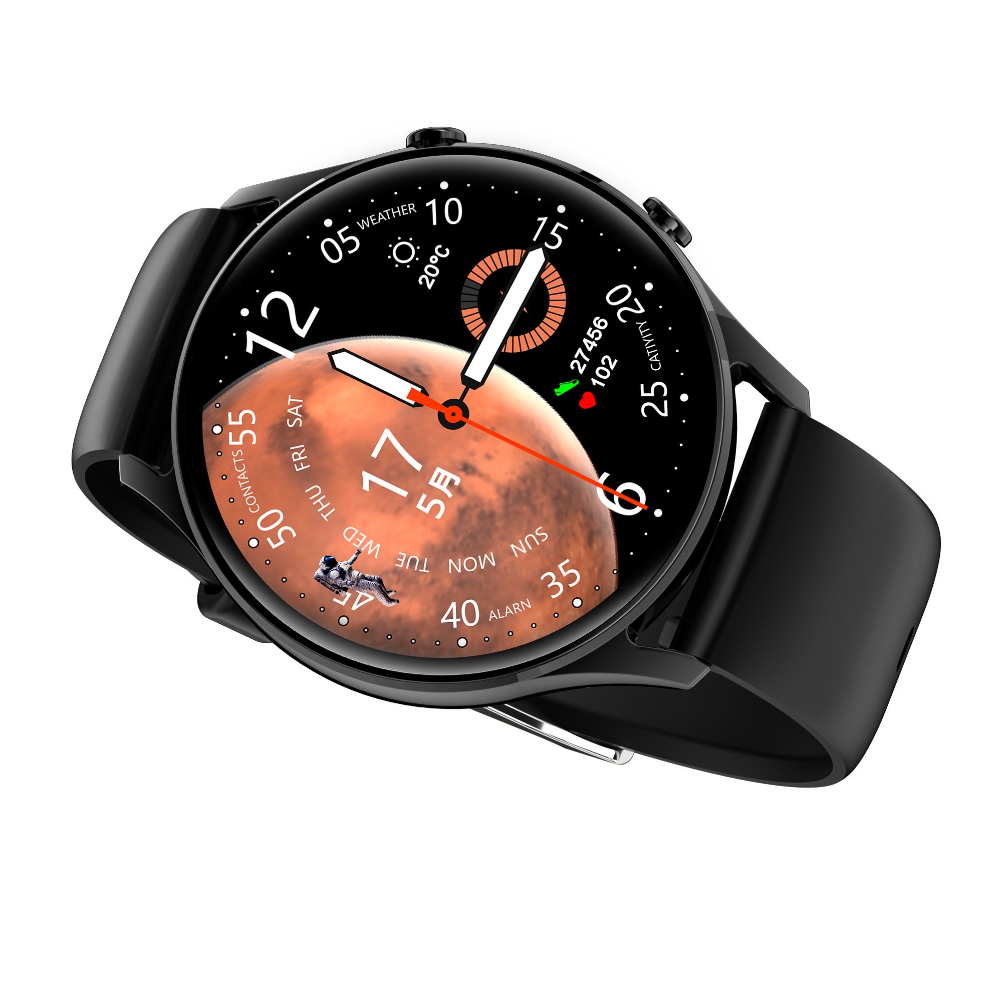 New Multifunctional Smart Watch 2023 Alloy Case Silicon Strap Smart Watch, Support Multiple Sports Modes