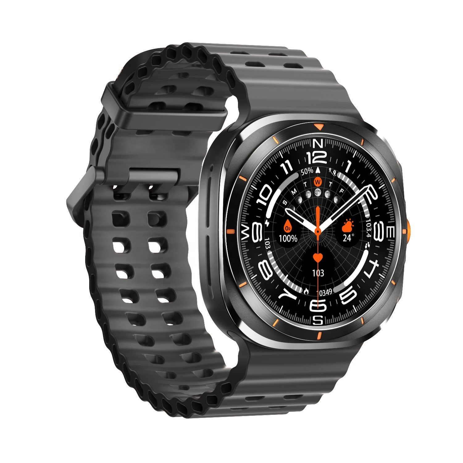 Big Battery Smartwatch BT Call Compass W7 Health Fitness Tracker Relojes inteligentes IP68 Waterproof Outdoor Sport Smart Watch