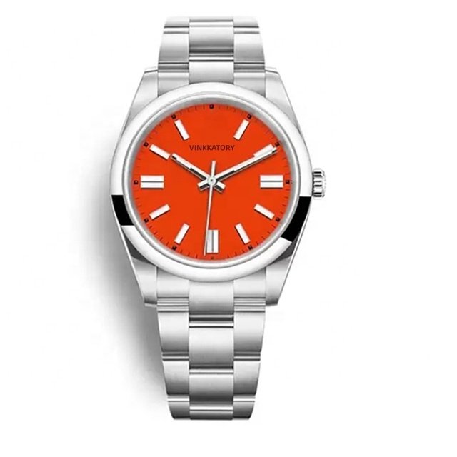 Selling Halloween Christmas Present Fashion Jewelry Luxury Brand Colorful Dial Steel Strap 2813 Movement Automatic Watch for Men