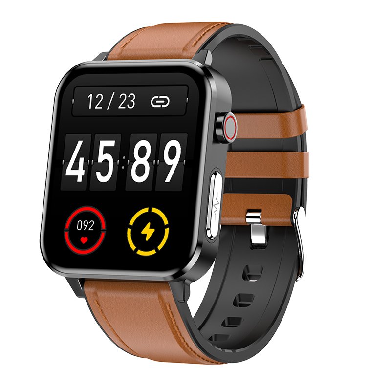 Men PPG ECG E86 Smart Watch With Body Temperature Heart Rate Blood Pressure Monitor Smartwatch 1.7inch Fitness Sports Watch E86