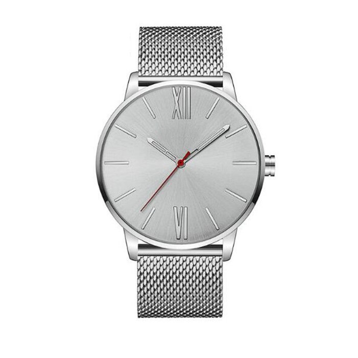 Customizable Men Quartz watch Mesh Strap Wrist watch With Custom Logo Low MOQ