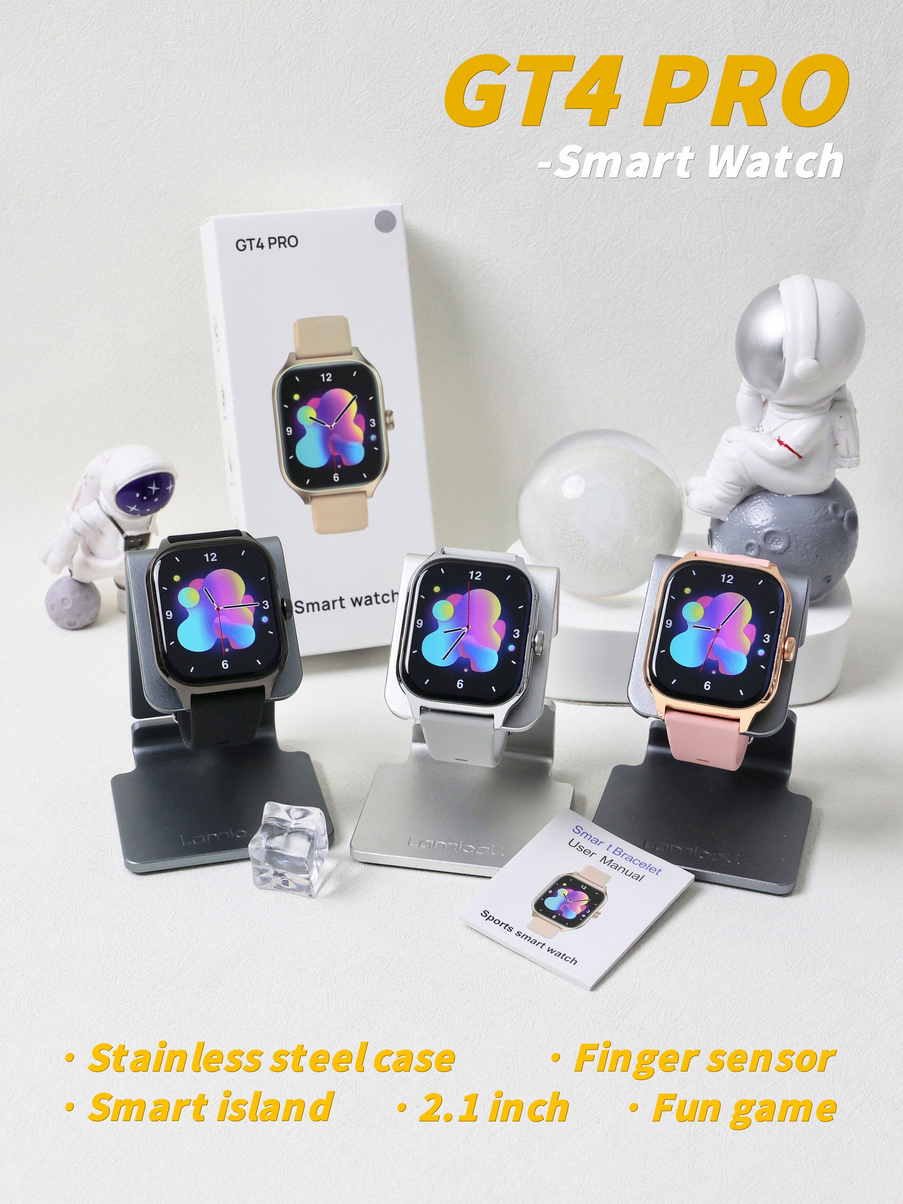 2024 New Watch GT4 PRO Smartwatch Series 9 Smart Watch FitPro waterproof fitness watch