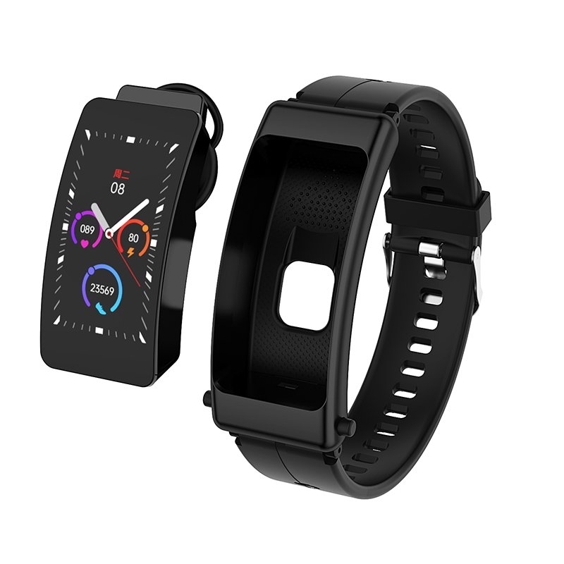 Smartwatch 2 in 1 Headset Touch Screen BT-compatible Earphone watch Pedometer Fitness Sports Heart Rate Monitor Smart Bracelet
