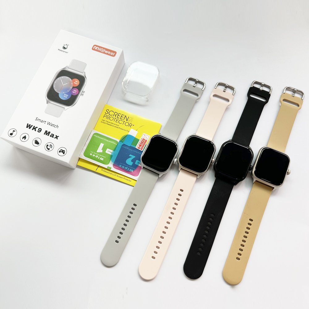 Latest Design WK9 MAX Smart Watch Health Watch HD Protective Case And Screen Film Life Waterproof Wearable Device Game Watch
