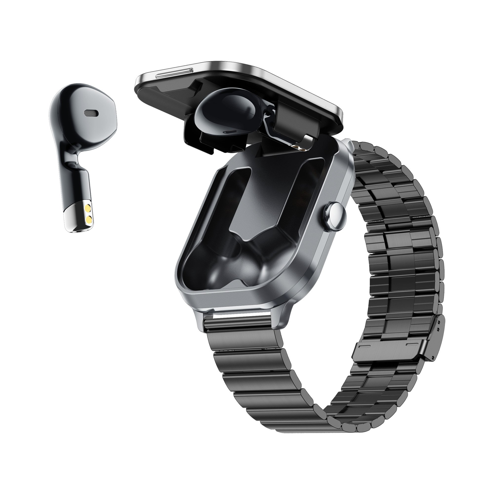 Smart Watch D8PRO TWS 2-in-1 Headset BT Call Heart Rate Blood Pressure Health Monitoring Headphone Play Music Smartwatch