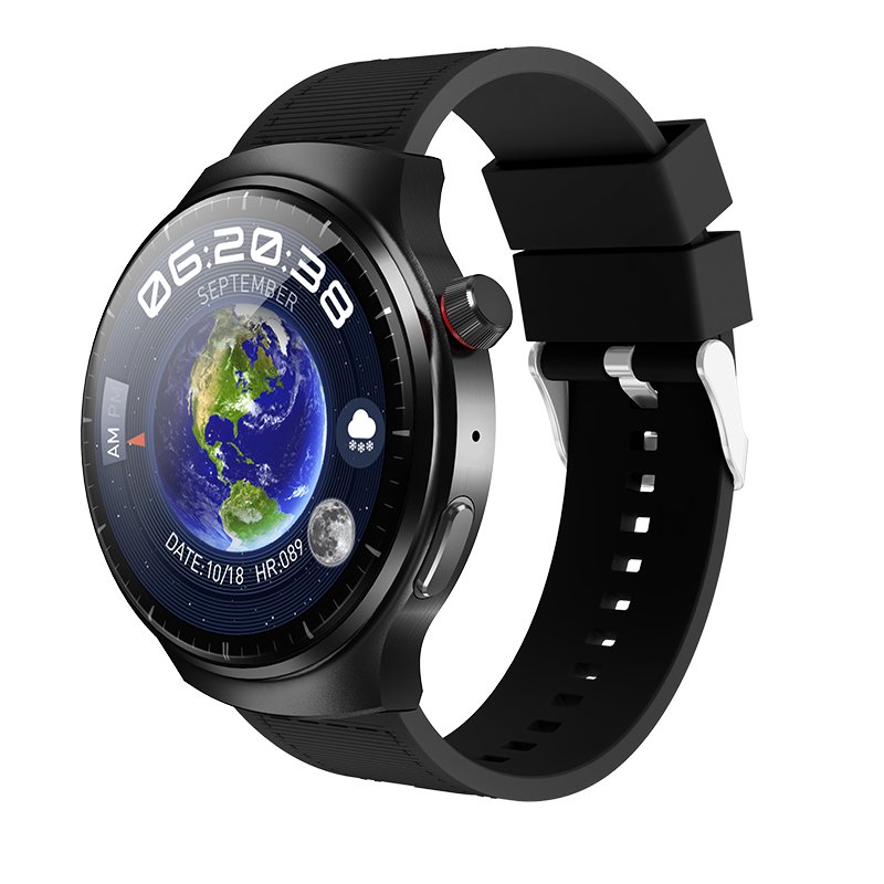 ChatGPT HW6max Smartwatch 1.45inch round Amoled NFC Dial Market 2024 BT call AI Voice IP67 3 Straps for Men HW6 Max Smart Watch