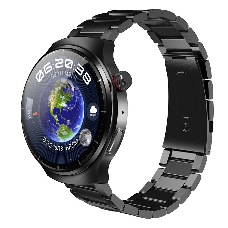 ChatGPT HW6max Smartwatch 1.45inch round Amoled NFC Dial Market 2024 BT call AI Voice IP67 3 Straps for Men HW6 Max Smart Watch