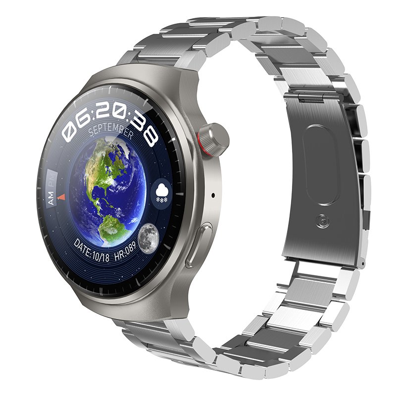 ChatGPT HW6max Smartwatch 1.45inch round Amoled NFC Dial Market 2024 BT call AI Voice IP67 3 Straps for Men HW6 Max Smart Watch
