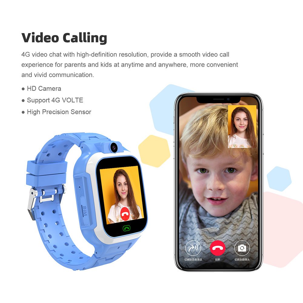 Kids Smart Watch 2023 Long standby time 500mAh battery smartwatch children Video call waterproof 4G SIM watch less than $18