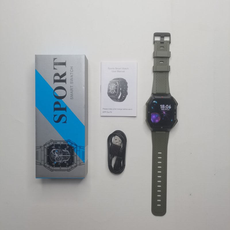 K55 Smart Watch BT Dial Call Outdoor Sports Fitness Watch Tracker Men's Smartwatch Dafit
