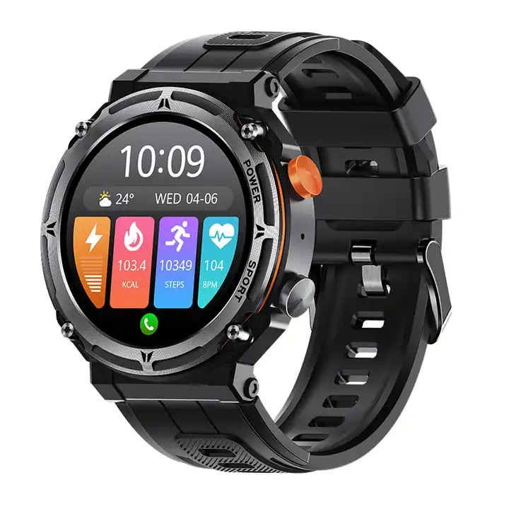 Men Outdoor Sports Smartwatch AI Voice Heart Rate BT Calling 1 ATM Waterproof 1.39inch Round Screen C21 Pro Smart Watch