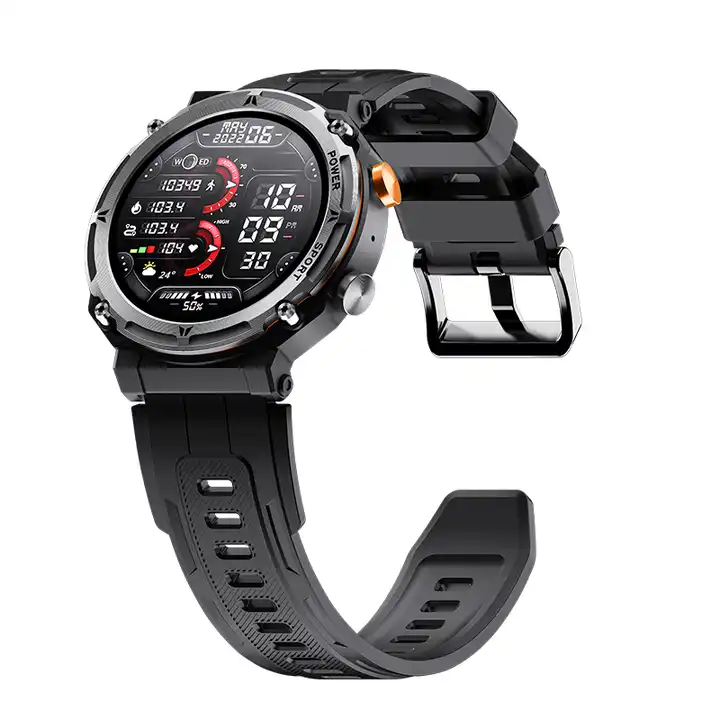 Men Outdoor Sports Smartwatch AI Voice Heart Rate BT Calling 1 ATM Waterproof 1.39inch Round Screen C21 Pro Smart Watch