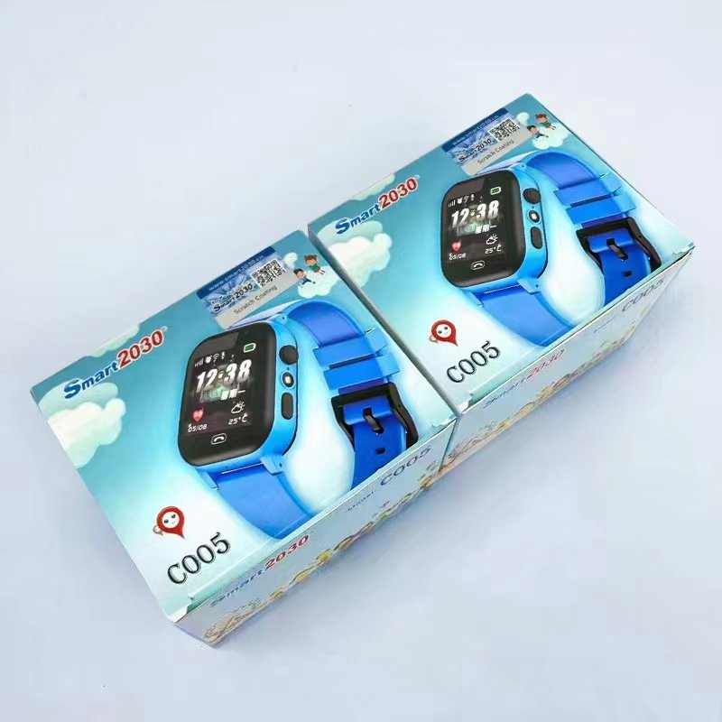 2023 New Product C005 Kids Smart Watch Phone Anti-lost LBS Tracking Smart Bracelet 2G Gps Wrist Watch for Kids Alloy OEM Color