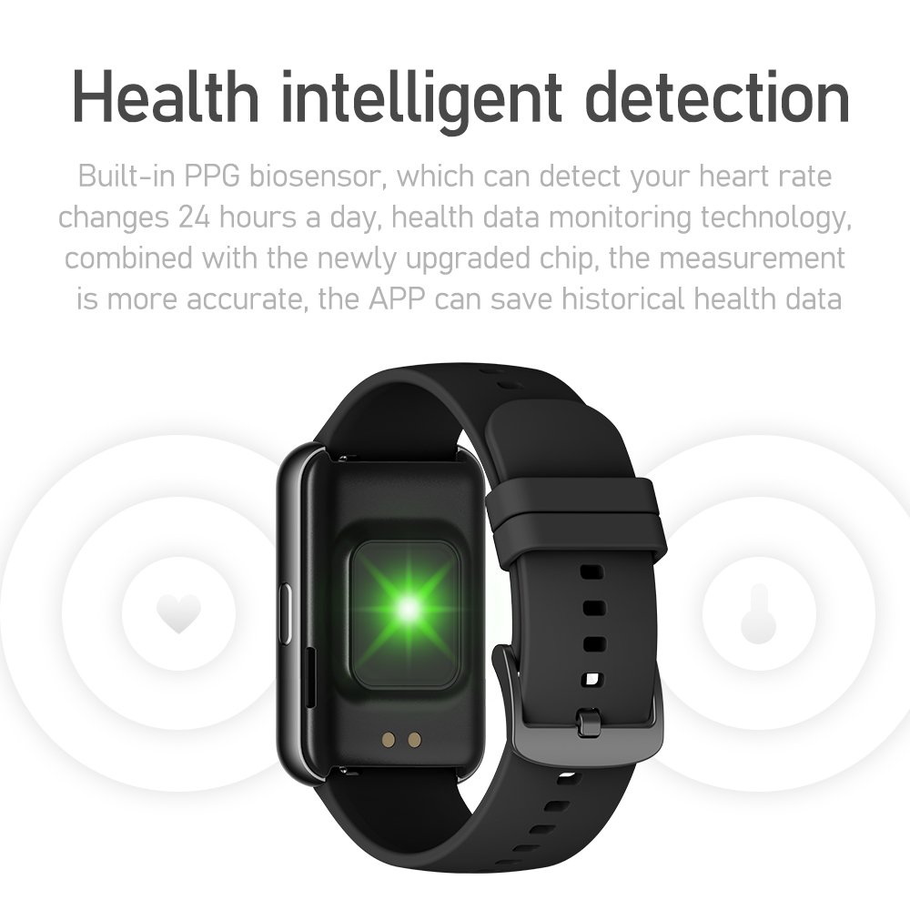 c10 Heart Rate Monitor Pedometer Sleep Monitor Smartwatch for Android and iOS Phones IP68 Waterproof Fitness Tracker Watch