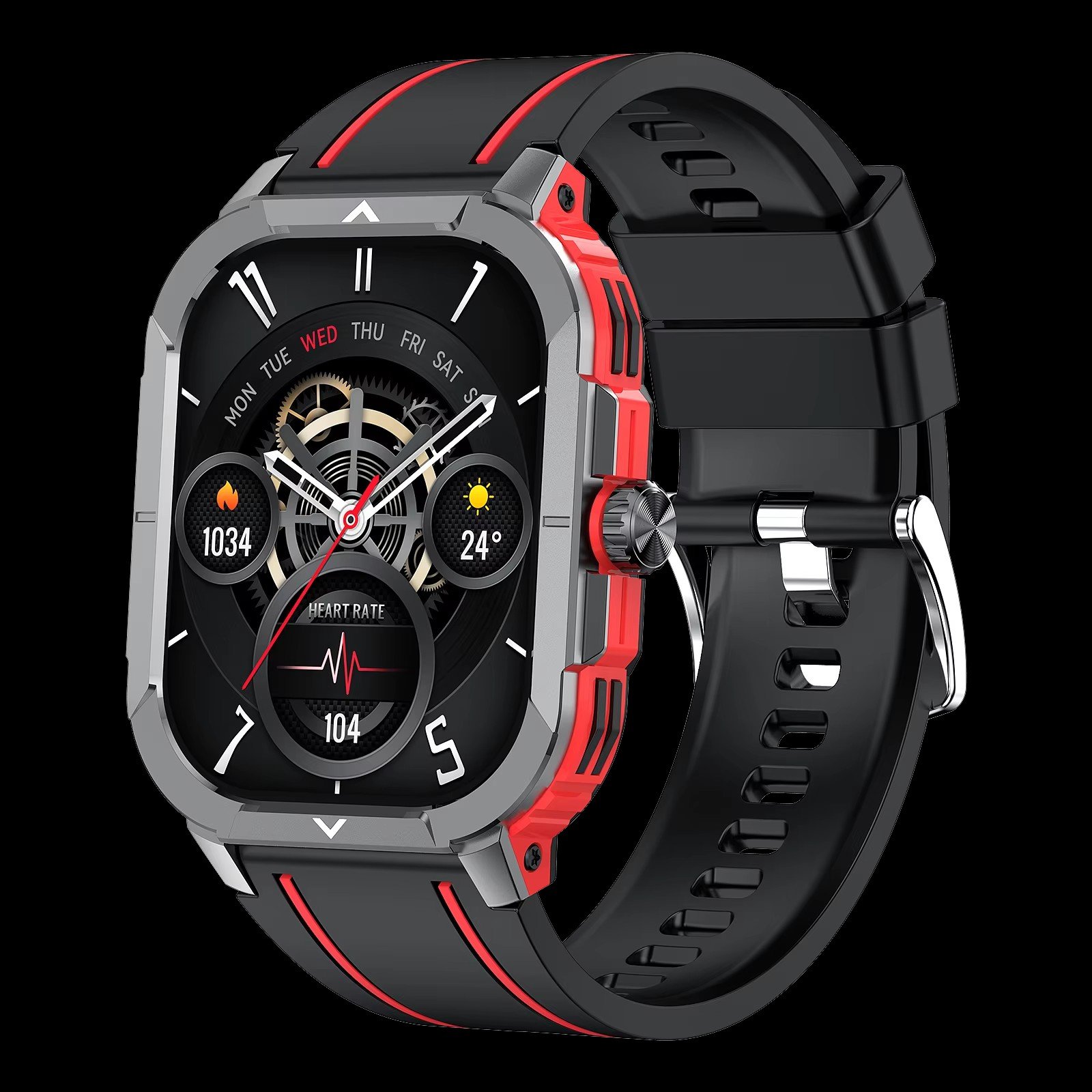 HK56 Outdoor Rugged Relojes Smart Watch For Men IP68 Waterproof BT Call Multiple Sports Modes Blood Pressure Oxygen Smartwatch