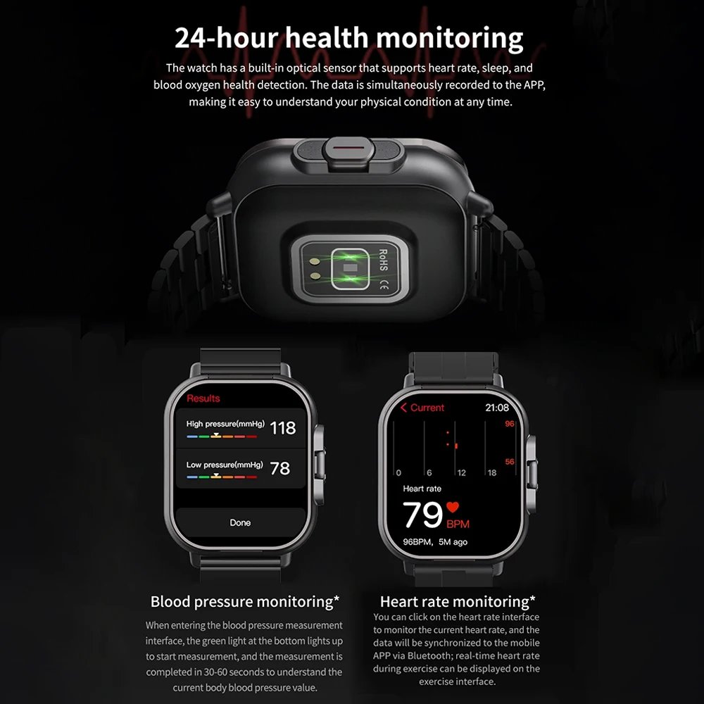 Smart Watch Newest Coming 2 In 1 Smartwatch with TWS Earbuds Health Smart Watch With Bluetooth Wireless Ear-pods Health Watch D8