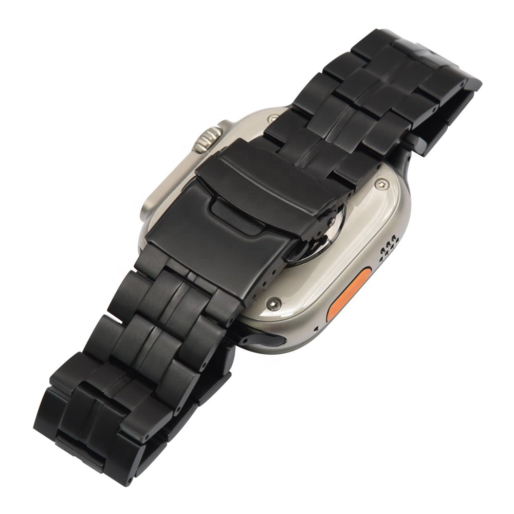Keepwin Ultra-light Grade II Titanium man Smart Watch Strap Durable Buckle Watch Band for Apple iWatch 9 8 7 6 5 4 49mm 44mm