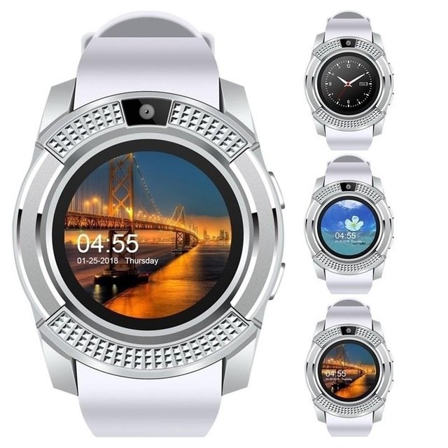 2024 New Trend Fitness Products Mobile Phone V8 SmartWatch Clock Men Waterproof Wristwatch reloj inteligente Smart Watch V8