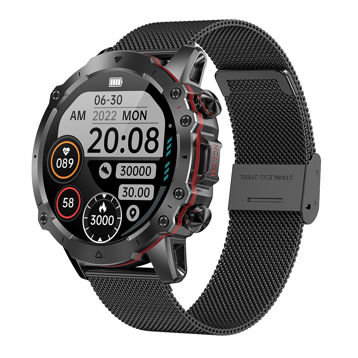 2023 Hot Sale Factory Price outdoor sports Smart watch BT calling Battery Health Heart Rate BP Monitoring