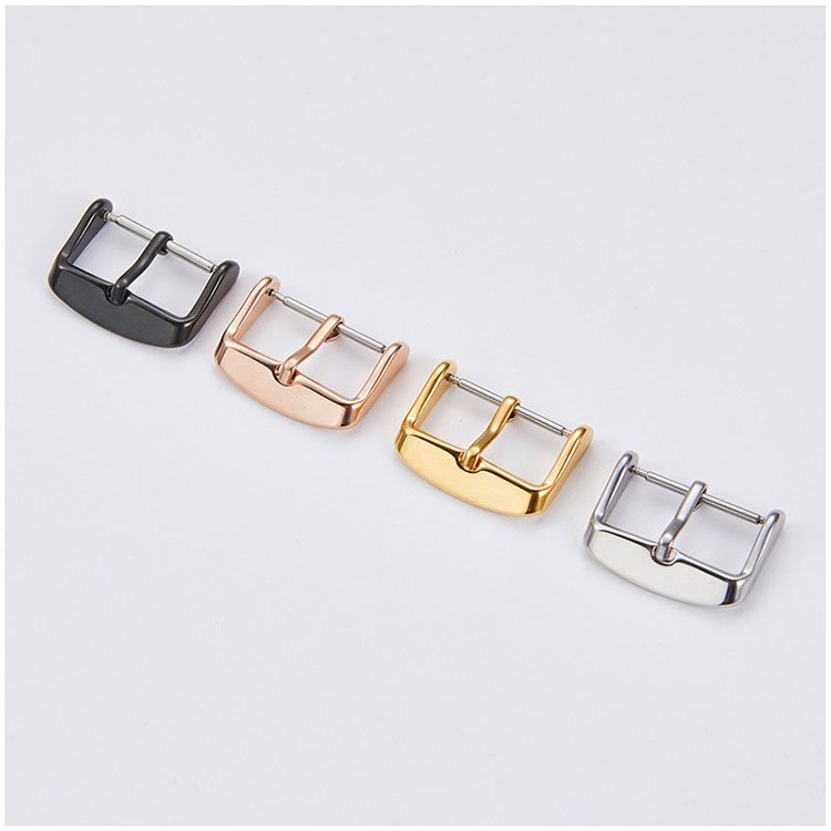 14 16 18 20 22 24 26 28 30mm Silver Black Gold Color Smart Watch Clasp Accessories Stainless Steel Pin Buckle For Watch Strap